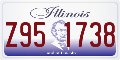 IL license plate Z951738