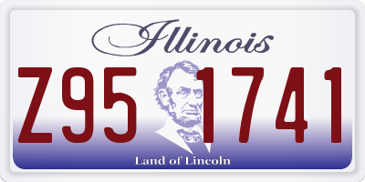 IL license plate Z951741