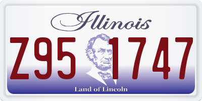 IL license plate Z951747