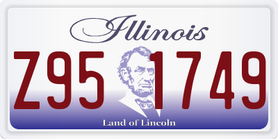 IL license plate Z951749