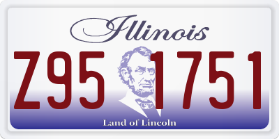 IL license plate Z951751