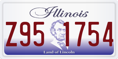 IL license plate Z951754