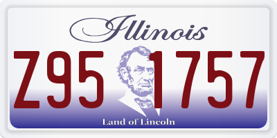 IL license plate Z951757