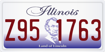IL license plate Z951763
