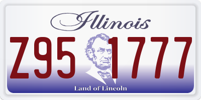 IL license plate Z951777