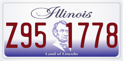 IL license plate Z951778