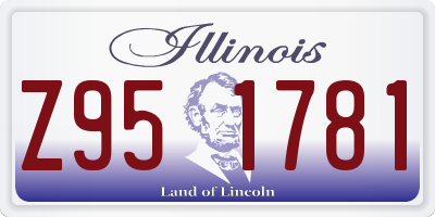 IL license plate Z951781