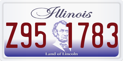 IL license plate Z951783