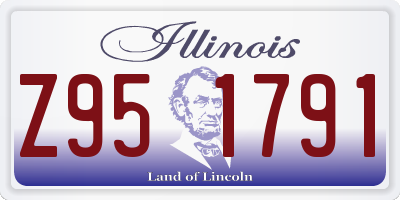 IL license plate Z951791