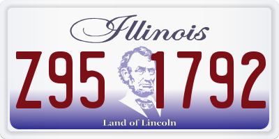 IL license plate Z951792