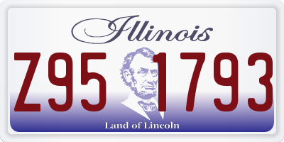 IL license plate Z951793
