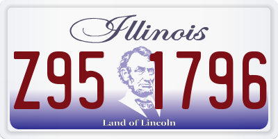 IL license plate Z951796