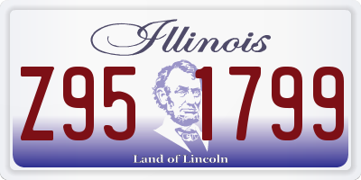 IL license plate Z951799
