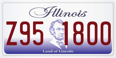 IL license plate Z951800