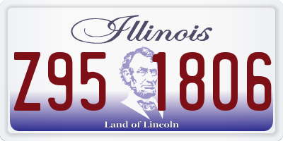 IL license plate Z951806