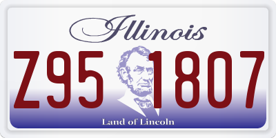 IL license plate Z951807