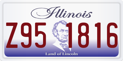 IL license plate Z951816