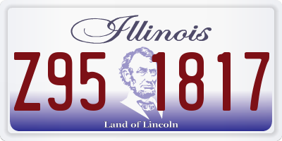 IL license plate Z951817