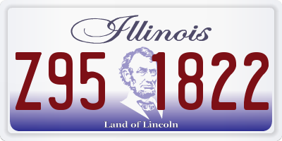 IL license plate Z951822
