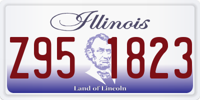 IL license plate Z951823