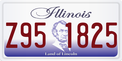 IL license plate Z951825