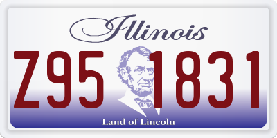 IL license plate Z951831