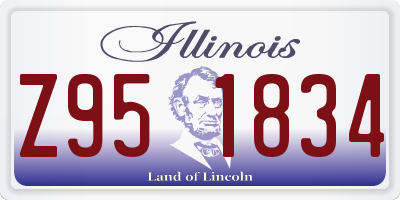 IL license plate Z951834