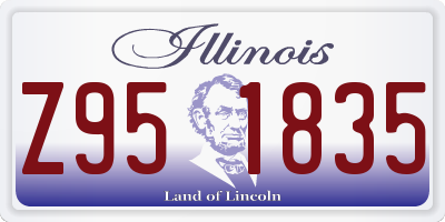 IL license plate Z951835