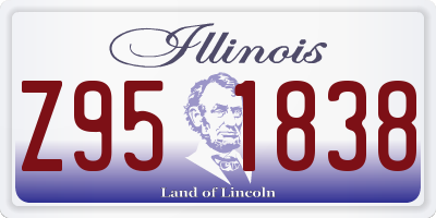 IL license plate Z951838