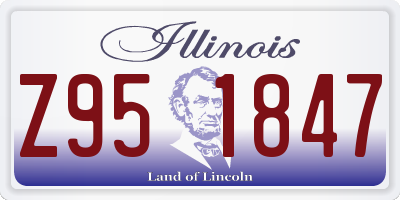 IL license plate Z951847