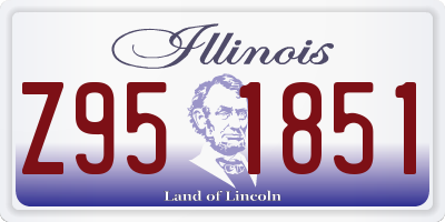 IL license plate Z951851