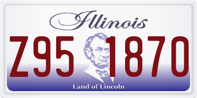 IL license plate Z951870