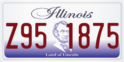 IL license plate Z951875