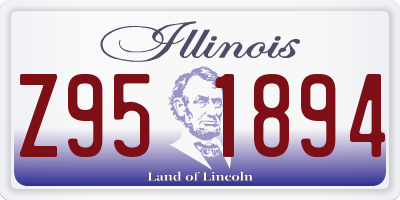 IL license plate Z951894