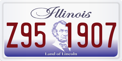 IL license plate Z951907