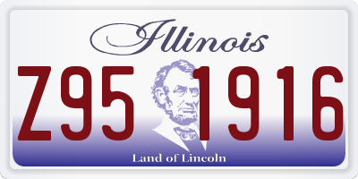 IL license plate Z951916