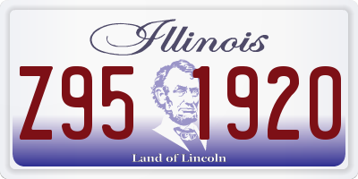 IL license plate Z951920