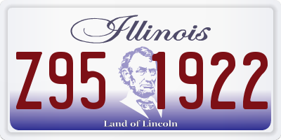 IL license plate Z951922