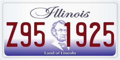 IL license plate Z951925