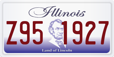 IL license plate Z951927