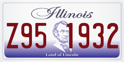 IL license plate Z951932