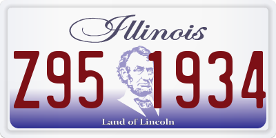 IL license plate Z951934