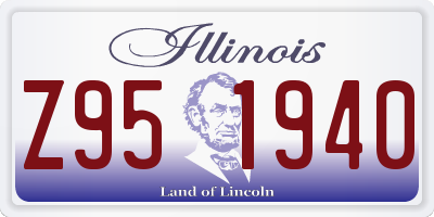 IL license plate Z951940