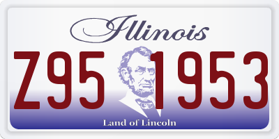 IL license plate Z951953