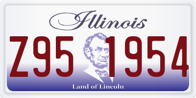 IL license plate Z951954