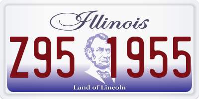 IL license plate Z951955