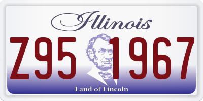 IL license plate Z951967
