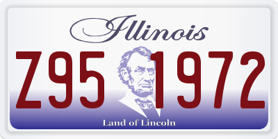 IL license plate Z951972