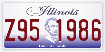 IL license plate Z951986