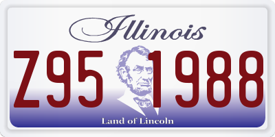 IL license plate Z951988